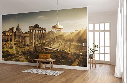 Komar Vlies Fototapete FORUM ROMANUM | Tapete, XXL, Dekoration, Natur, Landschaft, Schlafzimmer, Wohnzimmer, Büro, Flur | Größe 500 x 280 cm (Breite x Höhe) | SHX10-047 von Komar