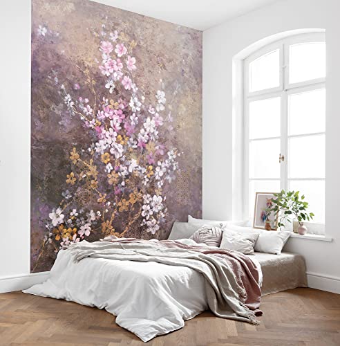 Komar Vlies Fototapete - Hanami - Größe 200 x 250 cm, Bahnbreit 50 cm - Tapete, Blumen, Schafzimmer, Wohnzimmer von Komar