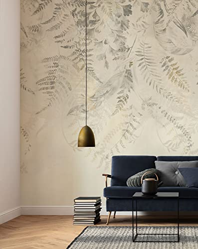 Komar Vlies Fototapete - Herbarium - Größe: 200 x 250 cm (Breite x Höhe) - Tapete, Design, Wohnzimmer, Wanddekoration, Schlafzimmer, Boho, Blätter, floral - LJX4-024 von Komar