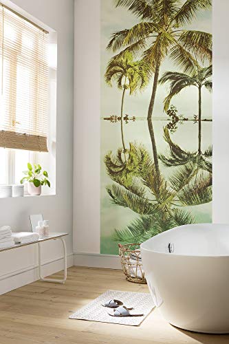 Komar Vlies Fototapete - Key West Panel - Größe 100 x 250 cm (Breite x Höhe) - Palmen Strand Dia Wand Tapete Wohnzimmer Schlafzimmer Büro Flur Dekoration Wandbild - P012-VD1 von Komar