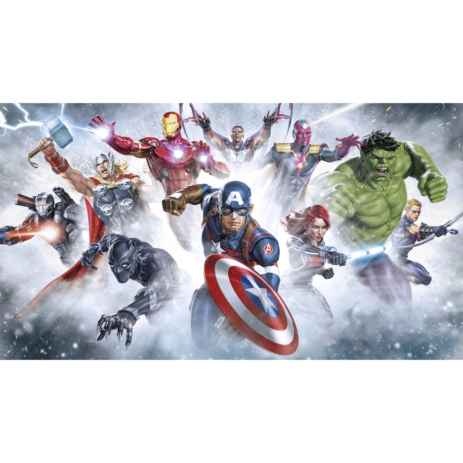 Komar Vlies Fototapete Marvel Avengers Strike Bunt Komar Vlies Fototapete Marvel Avengers Strike Bunt von Komar