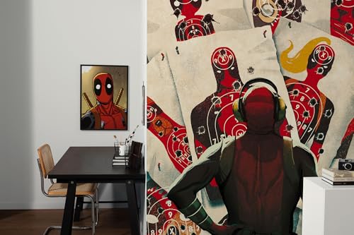 Komar Vlies Fototapete - Marvel Deadpool Target Shooting - Größe 150 x 250 cm - Tapete, Kinderzimmer, Kindertapete Komar Vlies Fototapete - Marvel Deadpool Target Shooting - Größe 150 x 250 cm - Tapete, Kinderzimmer, Kindertapete von Komar