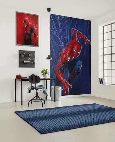 Komar Vlies Fototapete - Marvel Spider-Man Spider Web - Größe 150 x 250 cm - Tapete, Kinderzimmer, Kindertapete Komar Vlies Fototapete - Marvel Spider-Man Spider Web - Größe 150 x 250 cm - Tapete, Kinderzimmer, Kindertapete von Komar