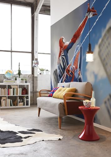 Komar Vlies Fototapete - Marvel Spider-Man Spider Web Shooting - Größe 400 x 250 cm - Tapete, Kinderzimmer, Kindertapete Komar Vlies Fototapete - Marvel Spider-Man Spider Web Shooting - Größe 400 x 250 cm - Tapete, Kinderzimmer, Kindertapete von Komar