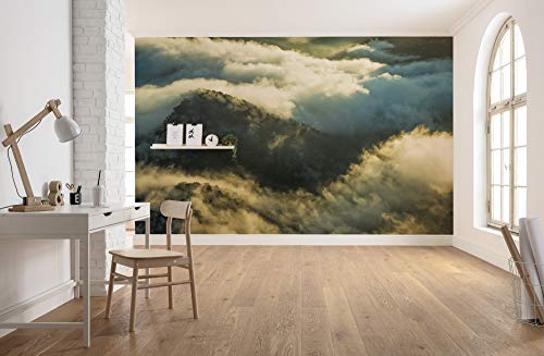 Komar Vlies Fototapete PANGEA | Tapete, XXL, Dekoration, Natur, Landschaft, Schlafzimmer, Wohnzimmer, Büro, Flur | Größe 450 x 280 cm (Breite x Höhe) | SHX9-063 von Komar