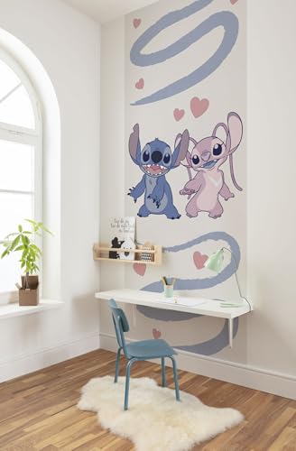 Komar Vlies Fototapete - Stitch Together Forever - Größe 100 x 250 cm - Tapete, Kinderzimmer, Angel, Disney, Kinderzimmertapte Komar Vlies Fototapete - Stitch Together Forever - Größe 100 x 250 cm - Tapete, Kinderzimmer, Angel, Disney, Kinderzimmertapte von Komar