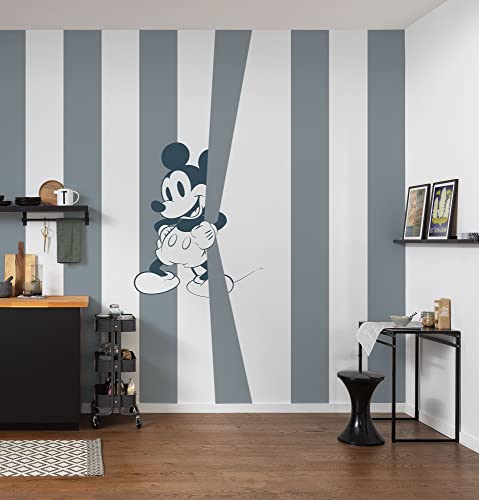 Komar Vlies Fototapete - Vlies Fototapete Mickey Offbeat - Größe 200 x 250 cm (Breite x Höhe) - Disney, Kinderzimmer, Kindertapete, Tapete von Komar
