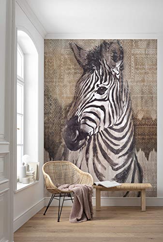 Komar Vlies Fototapete Zebra - Größe: 200 x 250 cm - 4 Bahnen, Bahnbreite 50 cm - Tapete, Dekoration, Wandtapete, Wandbild, Wandbelag, Designtapete - X4-1010 Komar Vlies Fototapete Zebra - Größe: 200 x 250 cm - 4 Bahnen, Bahnbreite 50 cm - Tapete, Dekoration, Wandtapete, Wandbild, Wandbelag, Designtapete - X4-1010 von Komar