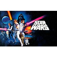 Komar Vliestapete "Digitaldruck Vlies - Star Wars Poster Classic 1 - Größe 400 x 250 cm", bedruckt, Kinderzimmer Komar Vliestapete "Digitaldruck Vlies - Star Wars Poster Classic 1 - Größe 400 x 250 cm", bedruckt, Kinderzimmer von Komar