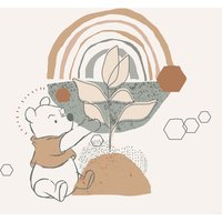 Komar Vliestapete "Digitaldruck Vlies - Winnie the Pooh Grow - Größe 300 x 280 cm" bedruckt glatt Kinderzimmer von Komar