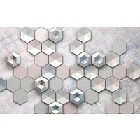 Komar Vliestapete "Hexagon Concrete" von Komar