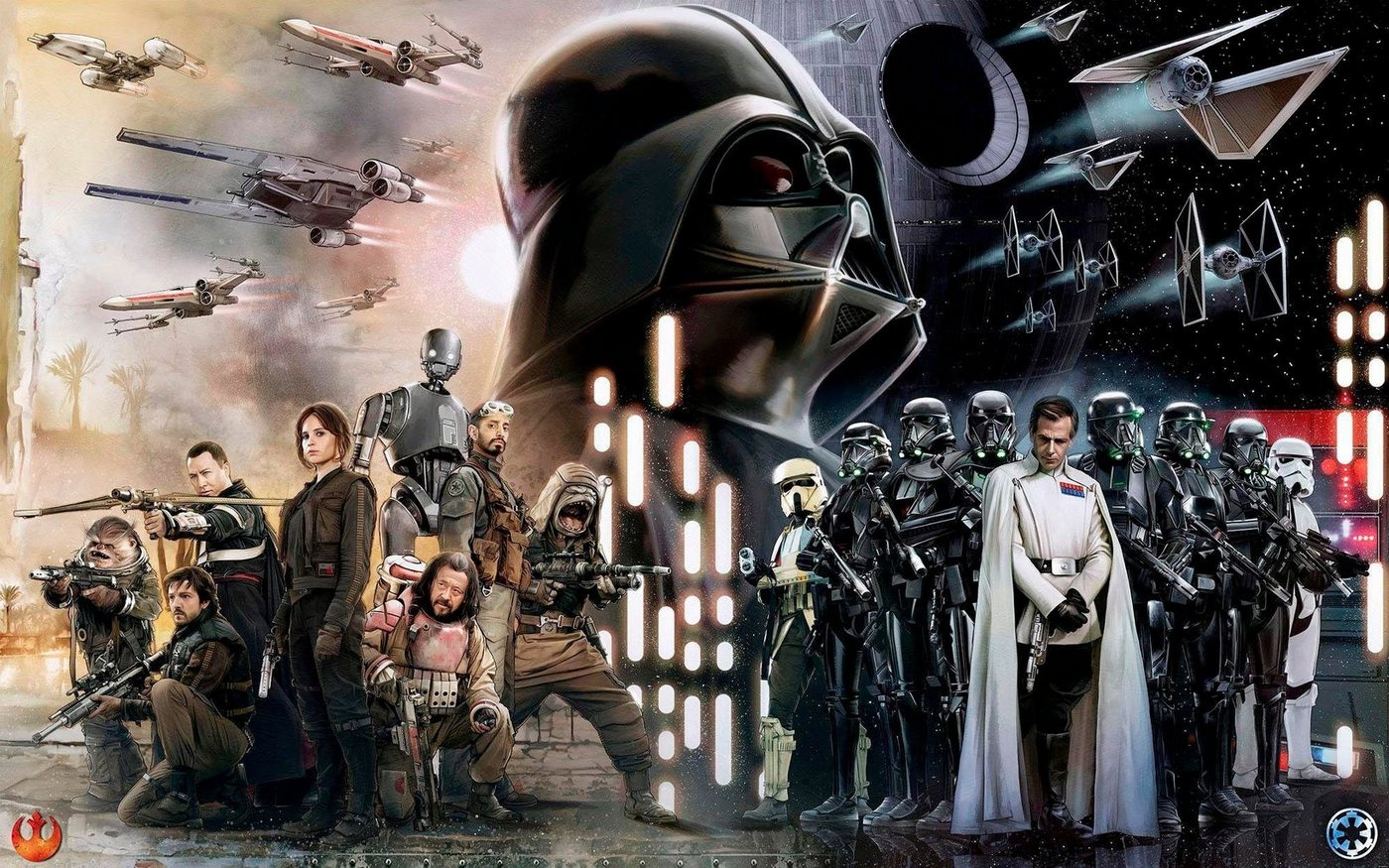 Komar Vliestapete Star Wars Collage, (1 St), 400x250 cm (Breite x Höhe), Vliestapete, 100 cm Bahnbreite von Komar