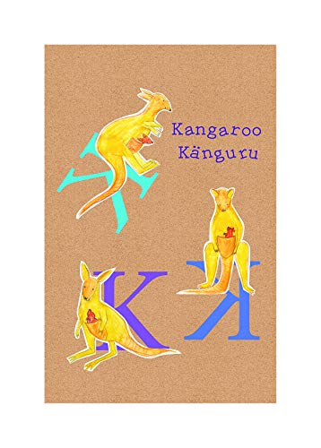 Komar Wandbild | ABC Animal K | Poster, Kinderzimmer, Buchstaben, Bild, Wohnzimmer, Schlafzimmer, Dekoration, Kunstdruck | ohne Rahmen | P036K-50x70 | Größe: 50 x 70 cm (Breite x Höhe) von Komar