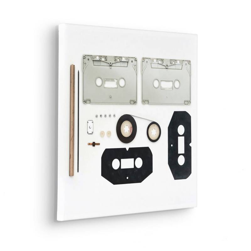 Komar Leinwandbild Assembly Instructions Cassette - Größe 40 x 40 cm, Natur (1 St), Keilrahmenbild mi Echtholzrahmen von Komar