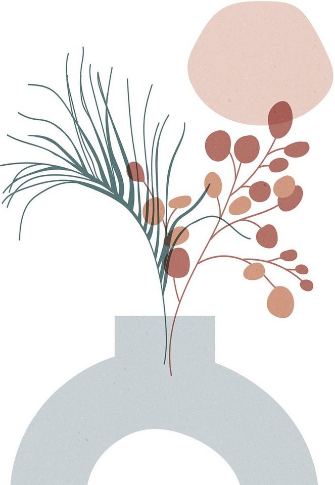 Komar Bild Bohemian Vase, Natur (1 St), Wandbild zur Dekoration - ohne Rahmen von Komar