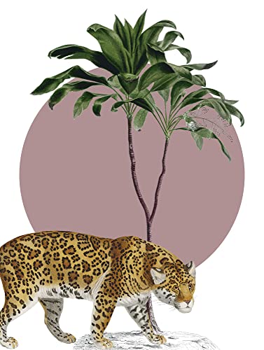 Komar Wandbild - Botanical Garden Jaguar - Größe: 30 x 40 cm - Poster, Kunstdruck, Dekoration, Wohnzimmer, Schlafzimmer von Komar