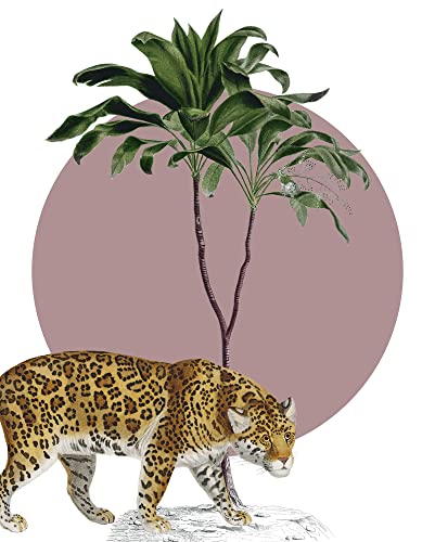 Komar Wandbild - Botanical Garden Jaguar - Größe: 40 x 50 cm - Poster, Kunstdruck, Dekoration, Wohnzimmer, Schlafzimmer von Komar