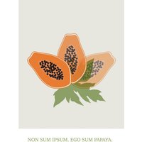 Komar Wandbild "Cultivated Papaya", (1 St.), Deutsches Premium-Poster Fotopapier mit seidenmatter Oberfläche und hoher Lichtbeständigkeit. Für fotorealistische Drucke mit gestochen scharfen Details und hervorragender Farbbrillanz. von Komar