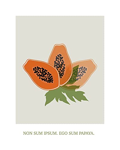 Komar Wandbild - Cultivated Papaya - Größe: 40 x 50 cm - Poster, Kunstdruck, Dekoration, Wohnzimmer, Schlafzimmer von Komar