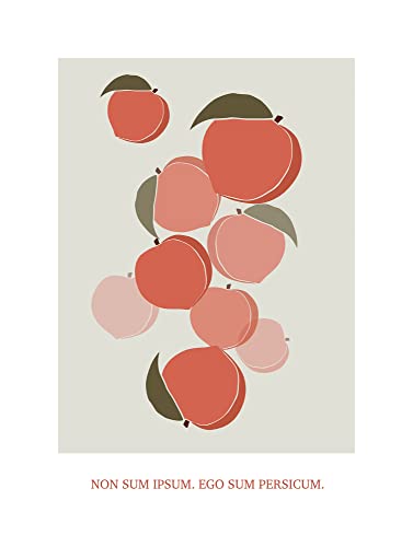 Komar Wandbild - Cultivated Peaches - Größe: 30 x 40 cm - Poster, Kunstdruck, Dekoration, Wohnzimmer, Schlafzimmer von Komar