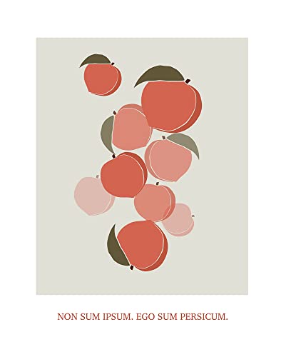 Komar Wandbild - Cultivated Peaches - Größe: 40 x 50 cm - Poster, Kunstdruck, Dekoration, Wohnzimmer, Schlafzimmer von Komar