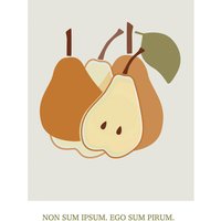 Komar Poster Cultivated Pears Pflanzen B/L: ca. 40x50 cm von Komar