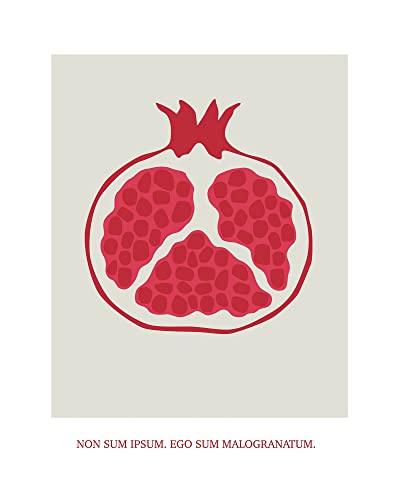 Komar Wandbild - Cultivated Pomegranate - Größe: 40 x 50 cm - Poster, Kunstdruck, Dekoration, Wohnzimmer, Schlafzimmer von Komar