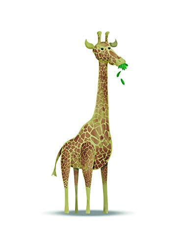 Komar Wandbild | Cute Animal Giraffe | Poster, Bild, Wohnzimmer, Schlafzimmer, Dekoration, Kunstdruck | ohne Rahmen | P111F-30x40 | Größe: 30 x 40 cm (Breite x Höhe) von Komar