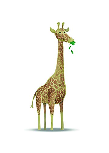 Komar Wandbild | Cute Animal Giraffe | Poster, Bild, Wohnzimmer, Schlafzimmer, Dekoration, Kunstdruck | ohne Rahmen | P111F-50x70 | Größe: 50 x 70 cm (Breite x Höhe) von Komar