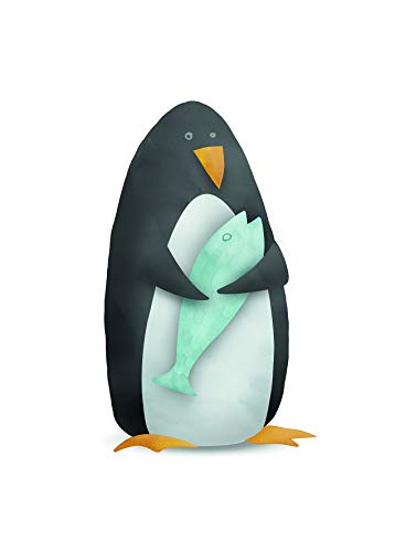 Komar Wandbild | Cute Animal Penguin | Poster, Bild, Wohnzimmer, Schlafzimmer, Dekoration, Kunstdruck | ohne Rahmen | P111C-50x70 | Größe: 50 x 70 cm (Breite x Höhe) von Komar
