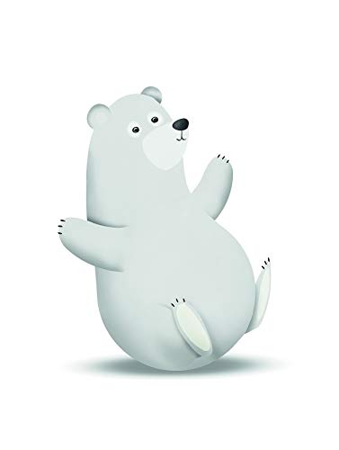 Komar Wandbild | Cute Animal Polar Bear | Poster, Bild, Wohnzimmer, Schlafzimmer, Dekoration, Kunstdruck | ohne Rahmen | P111A-30x40 | Größe: 30 x 40 cm (Breite x Höhe) von Komar