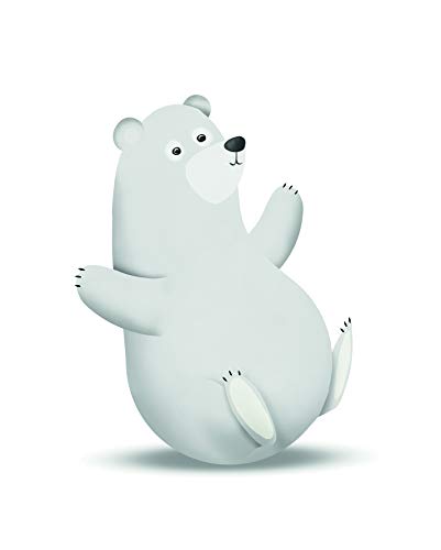 Komar Wandbild | Cute Animal Polar Bear | Poster, Bild, Wohnzimmer, Schlafzimmer, Dekoration, Kunstdruck | ohne Rahmen | P111A-40x50 | Größe: 40 x 50 cm (Breite x Höhe) von Komar