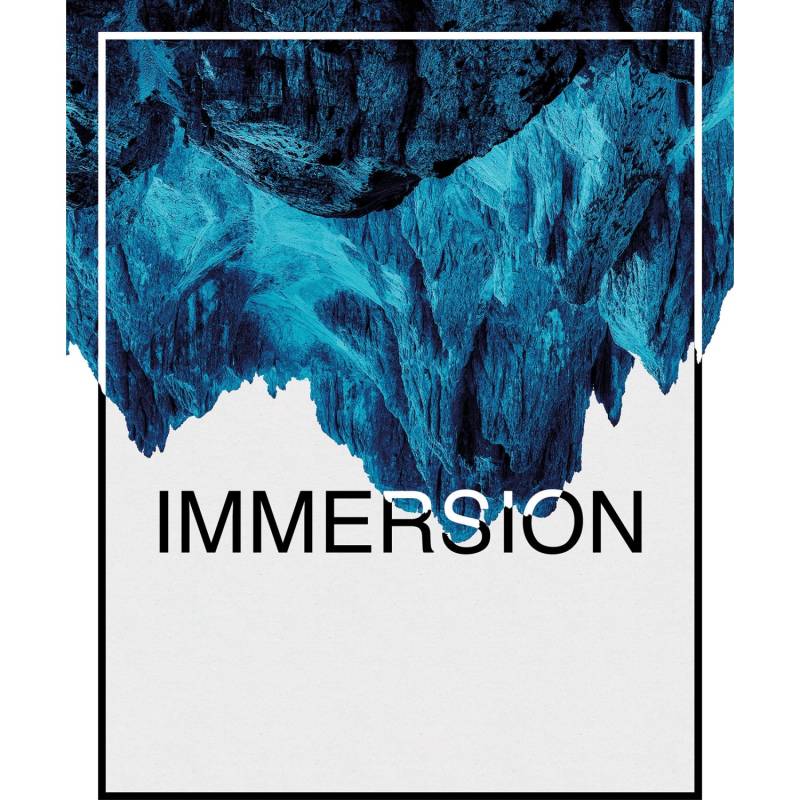 Komar Wandbild Immersion Blue 40 x 50 cm von Komar