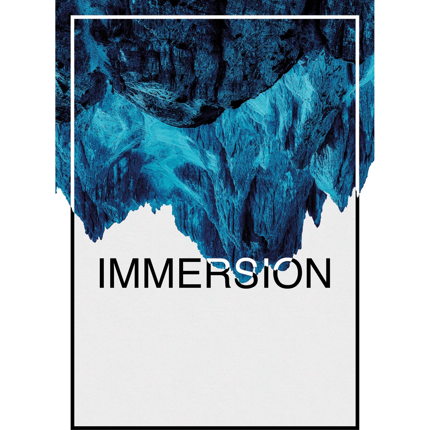 Komar Wandbild Immersion Blue 50 x 70 cm von Komar