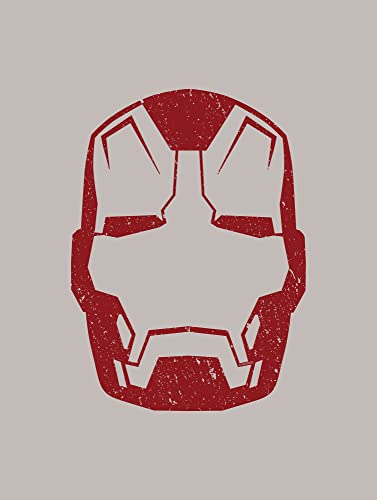 Komar Wandbild - Iron Man Helmet MK 43 - Größe: 30 x 40 cm - Marvel, Kinderzimmer, Wandgestaltung, Bild von Komar