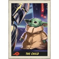 Komar Poster Mandalorian The Child Trading Card Disney B/L: ca. 50x70 cm von Komar