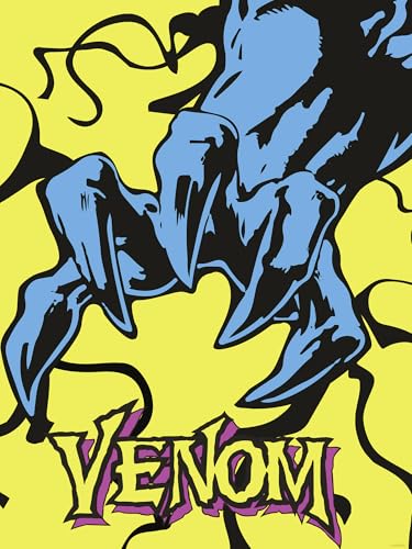 Komar Wandbild- Marvel Venom Colourful Claw - Größe 30 x 40 cm - Poster, Kinderzimmer, Dekoration - gerollt ohne Rahmen, Blau,Gelb von Komar