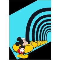 Komar Poster Mickey Mouse Foot Tunnel Disney B/L: ca. 30x40 cm von Komar