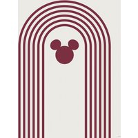 Komar Wandbild "Minimal Mickey", (1 St.), Deutsches Premium-Poster Fotopapier mit seidenmatter Oberfläche und hoher Lichtbeständigkeit. Für fotorealistische Drucke mit gestochen scharfen Details und hervorragender Farbbrillanz. von Komar