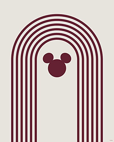 Komar Wandbild - Minimal Mickey - Größe: 40 x 50 cm - Poster, Kunstdruck, Dekoration, Wohnzimmer, Schlafzimmer, Disney von Komar