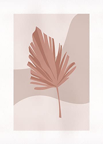 Komar Wandbild - Minimalist Leaf Lover - Größe: 50 x 70 cm - Poster, Kunstdruck, Dekoration, Wohnzimmer, Schlafzimmer von Komar