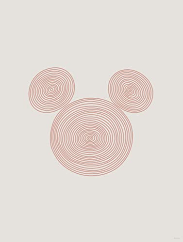 Komar Wandbild - Pink Curls - Größe: 30 x 40 cm - Poster, Kunstdruck, Dekoration, Wohnzimmer, Schlafzimmer, Disney von Komar