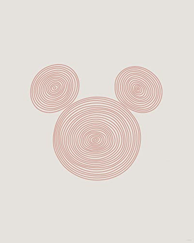 Komar Wandbild - Pink Curls - Größe: 40 x 50 cm - Poster, Kunstdruck, Dekoration, Wohnzimmer, Schlafzimmer, Disney von Komar