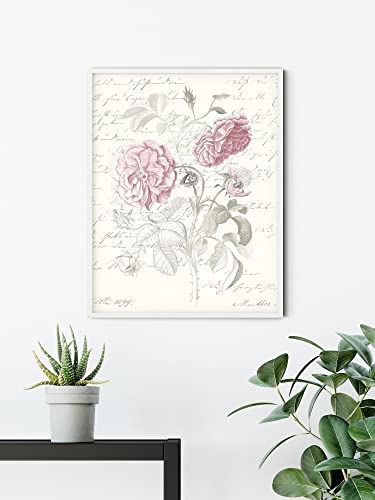 Komar Wandbild - Poème Rose - Größe: 30 x 40 cm - Poster, Kunstdruck, Dekoration, Wohnzimmer, Schlafzimmer (ohne Rahmen) von Komar