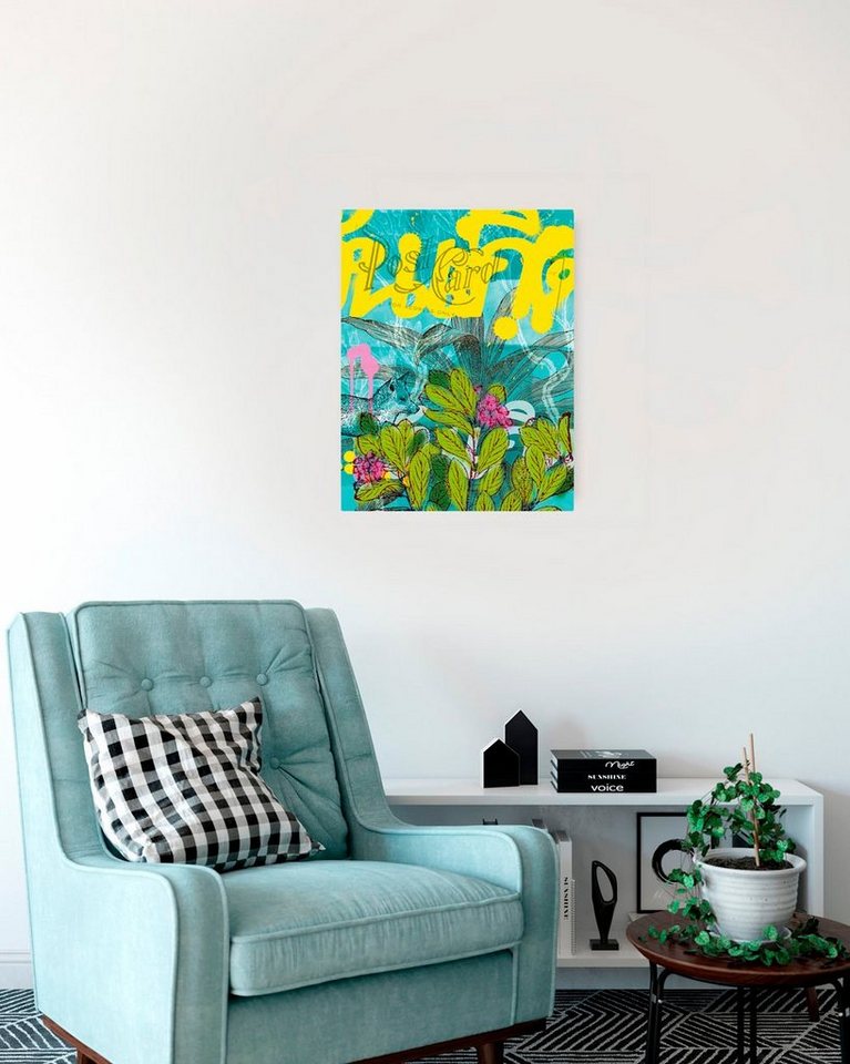 Komar Leinwandbild Post Card - Größe 30 x 40 cm, Natur (1 St), Keilrahmenbild mi Echtholzrahmen von Komar