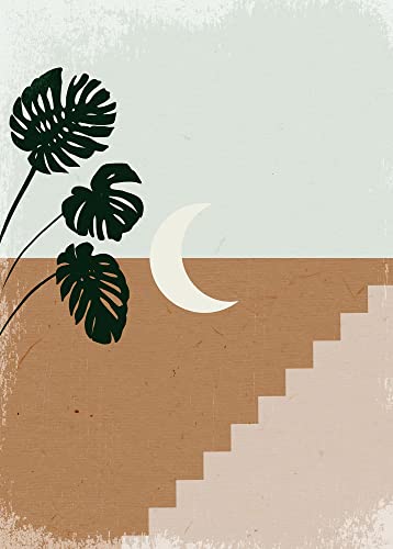 Komar Wandbild - Silence Crescent Moon - Größe: 50 x 70 cm - Poster, Kunstdruck, Dekoration, Wohnzimmer, Schlafzimmer von Komar