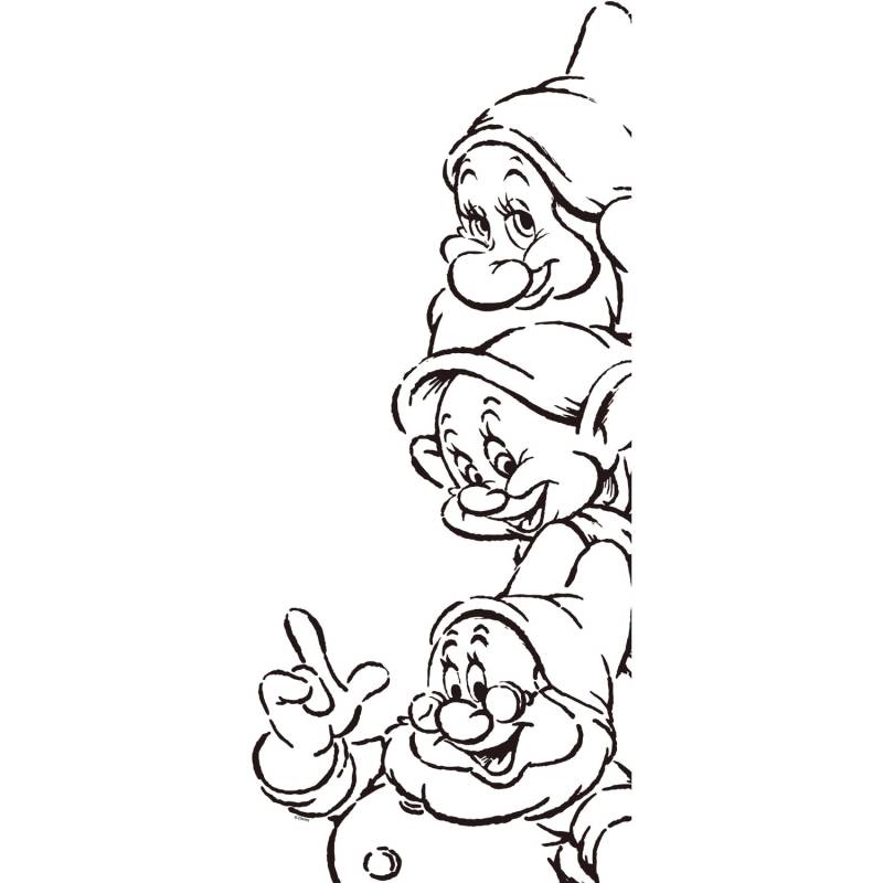 Komar Wandbild Snow White Dwarfs 40 x 50 cm von Komar