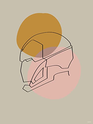 Komar Wandbild - Soulful Sanctuary Iron Man Head - Größe: 30 x 40 cm - Poster, Kunstdruck, Dekoration, Wohnzimmer, Schlafzimmer, Marvel von Komar