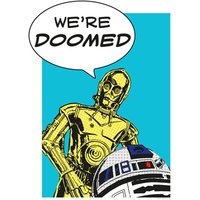 Komar Wandbild Star Wars Classic Comic Quote Droid Star Wars B/L: ca. 30x40 cm von Komar