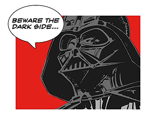 Komar Wandbild | Star Wars Classic Comic Quote Vader | Kinderzimmer, Jugendzimmer, Dekoration, Kunstdruck | ohne Rahmen | WB121-50x40 | Größe: 50 x 40 cm (Breite x Höhe) von Komar